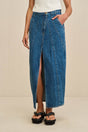 MIA JEAN SKIRT - INDIGO