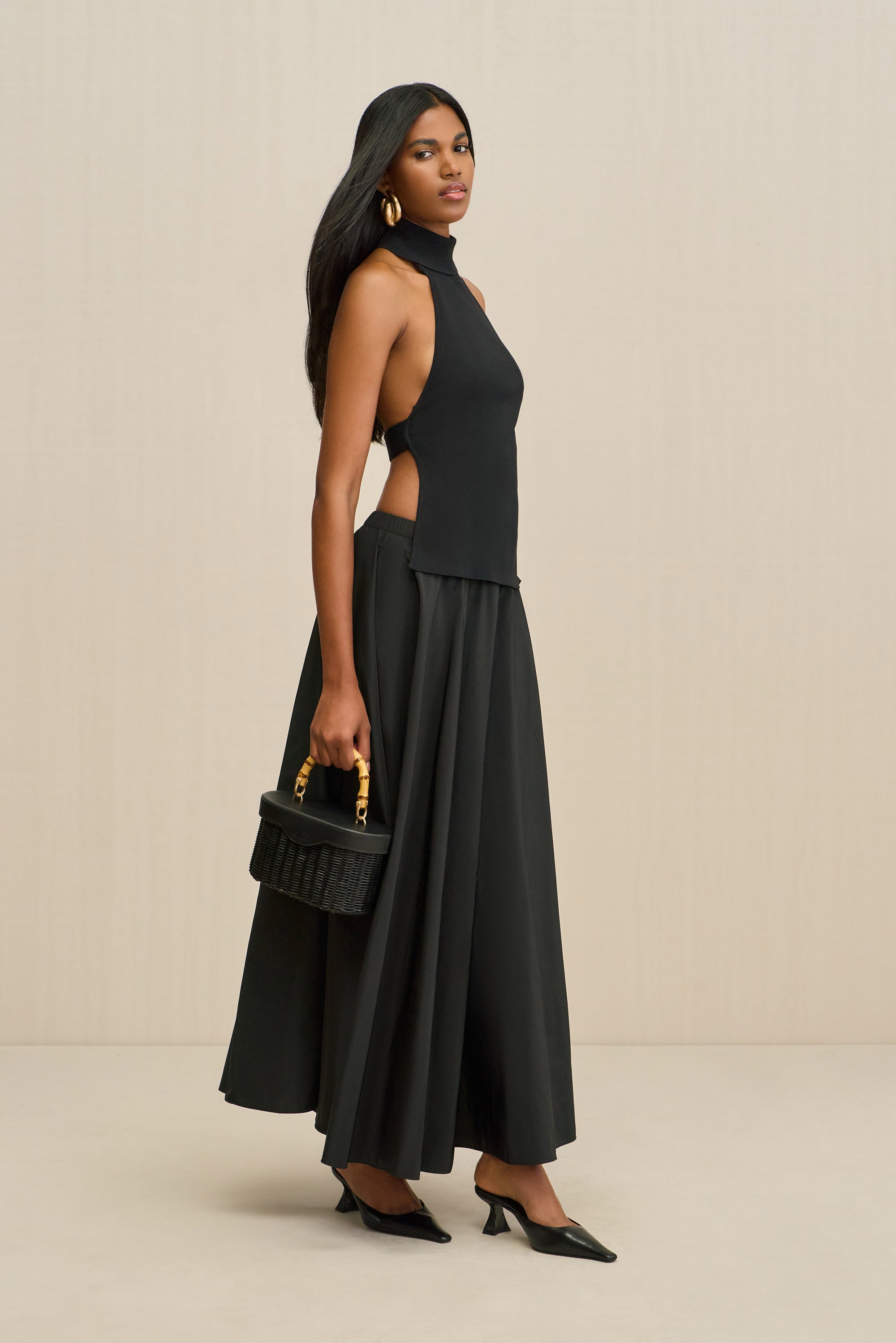WAKE KNIT TOP - BLACK