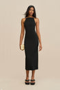 CASSI KNIT DRESS - BLACK