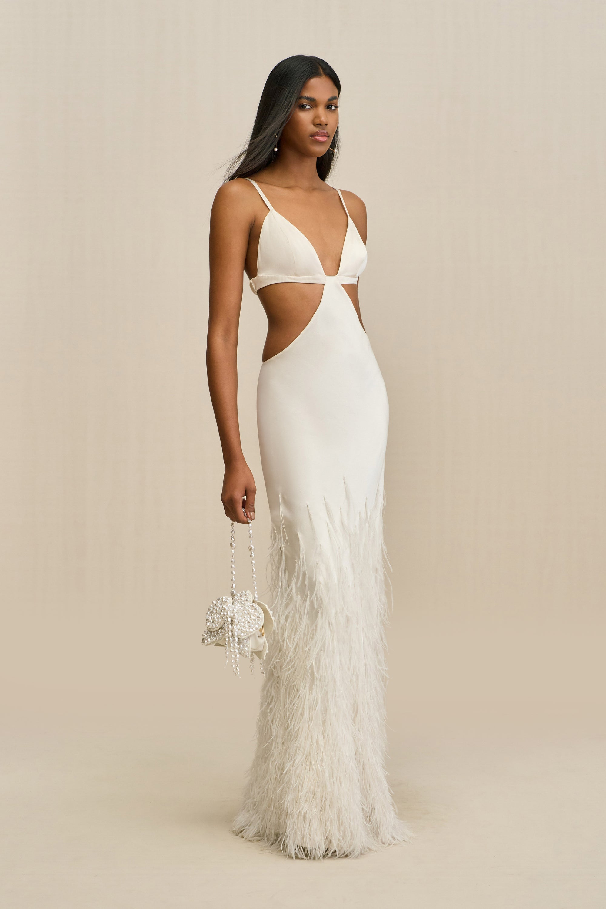RAISA GOWN - OFF WHITE CULT GAIA RAISA GOWN - OFF WHITE CULT GAIA
