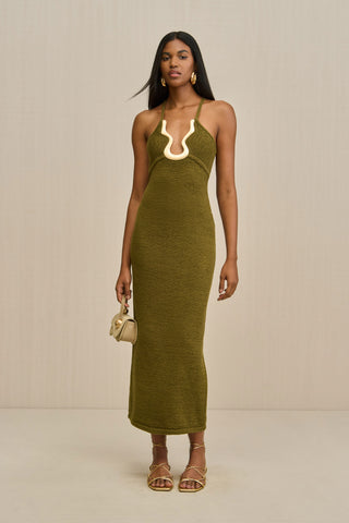VALMA KNIT DRESS - SERPENT