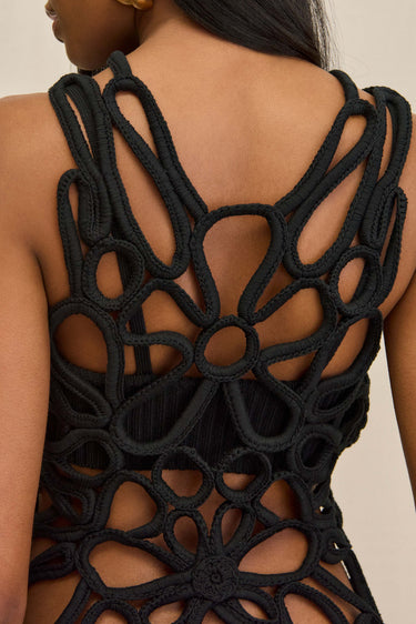 DANICA CROCHET TOP - BLACK | DANICA CROCHET TOP - BLACK | Secondary image