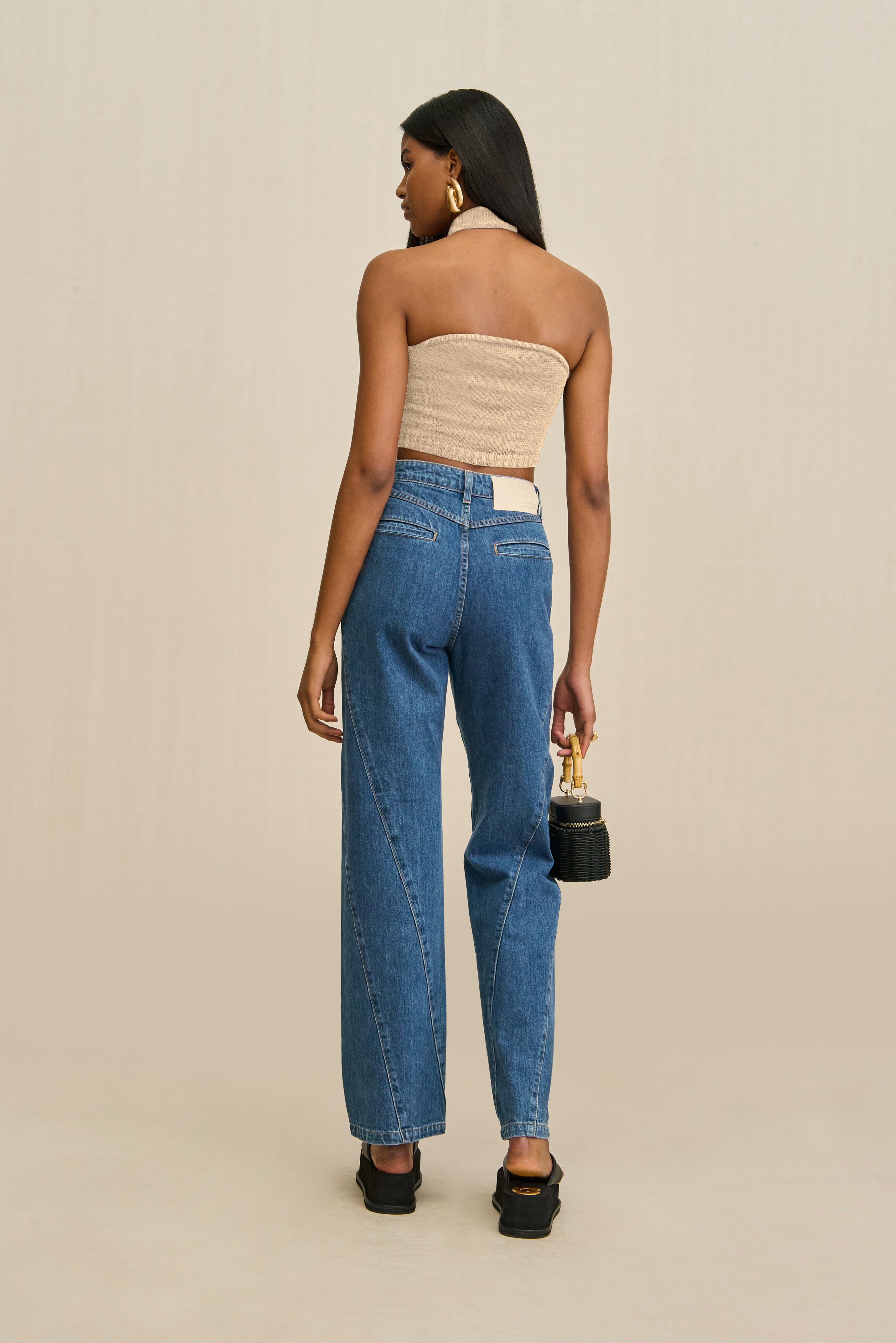 SORINE KNIT TOP - BEACH