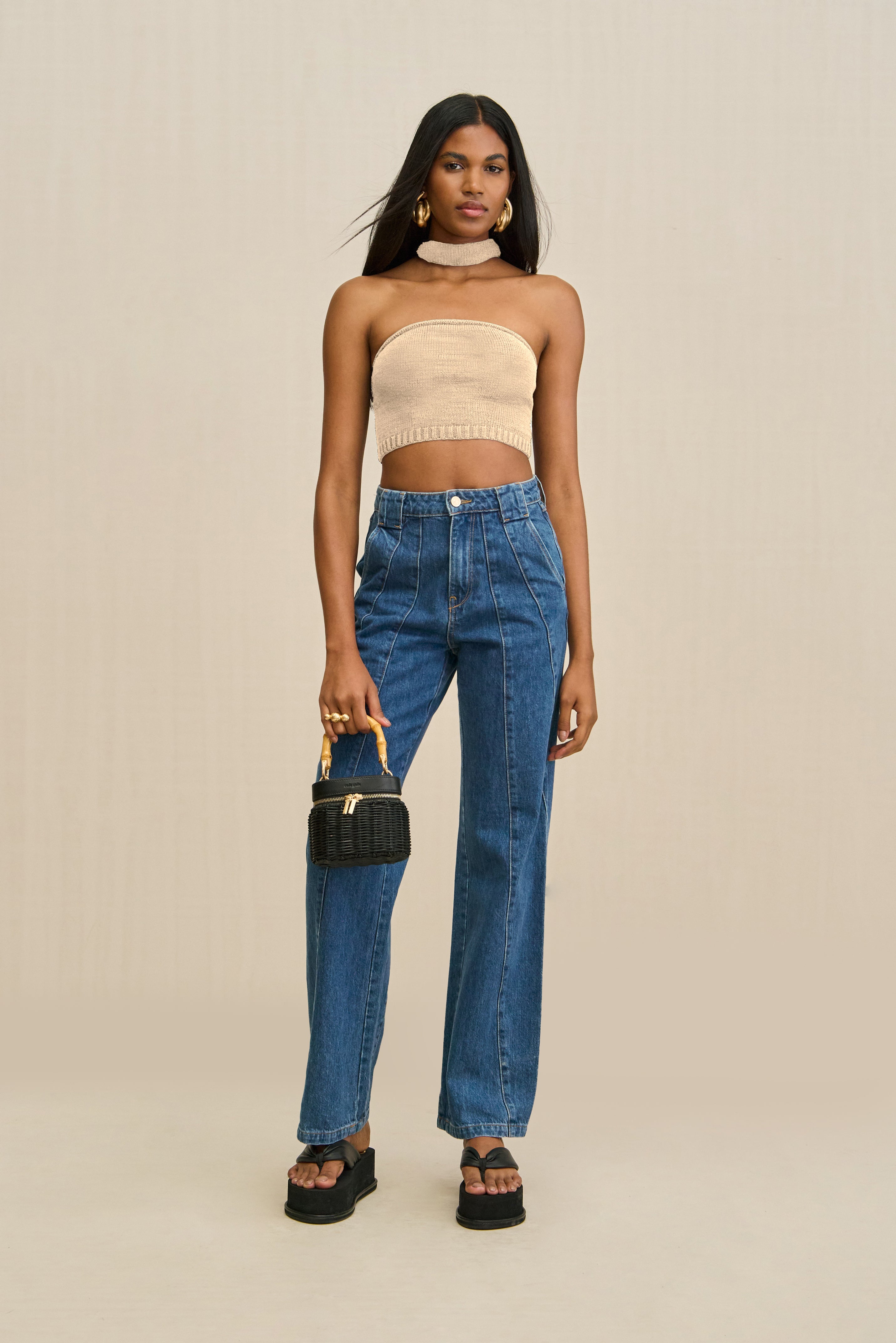 SORINE KNIT TOP - BEACH – CULT GAIA