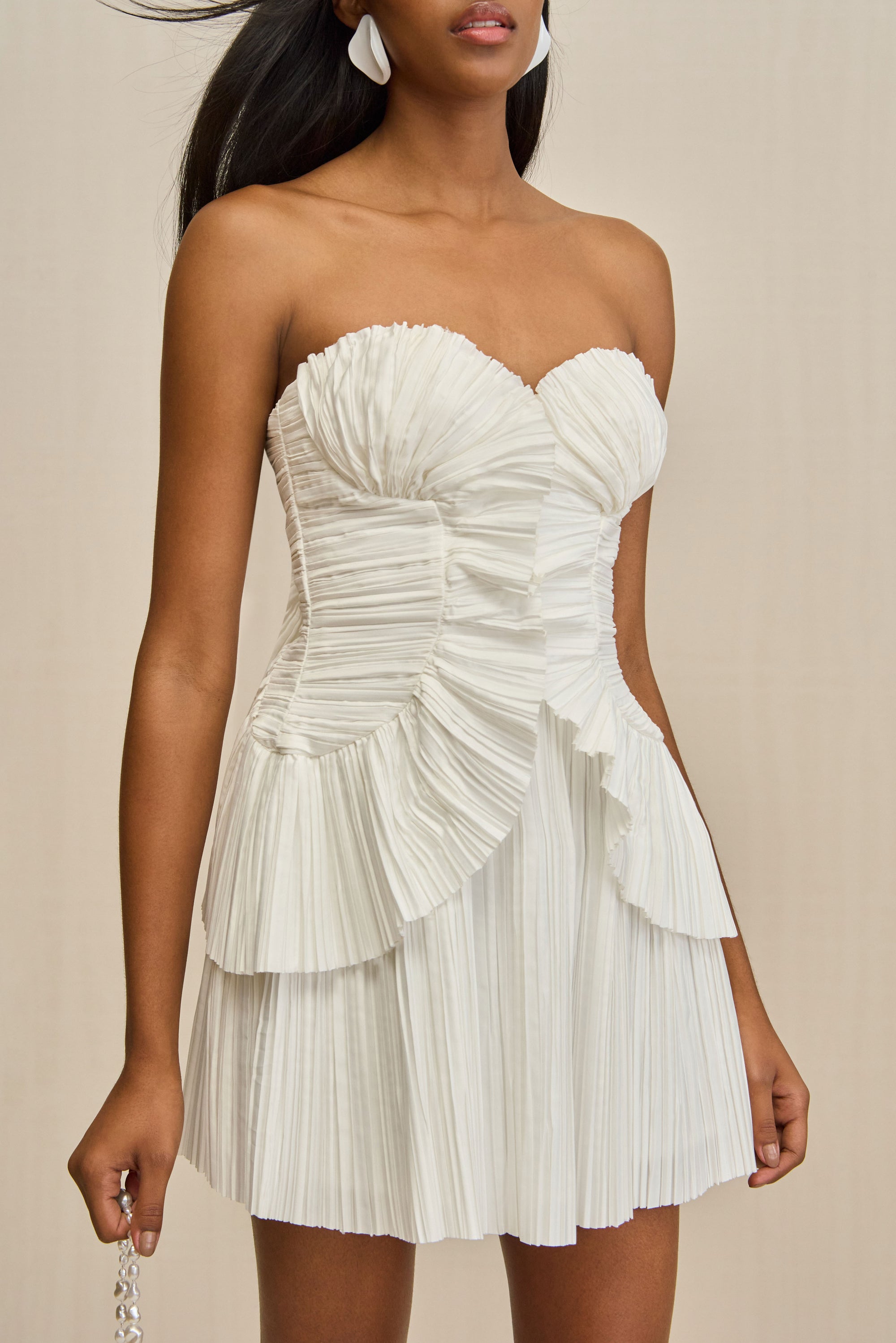 CHARLIQUE DRESS - OFF WHITE