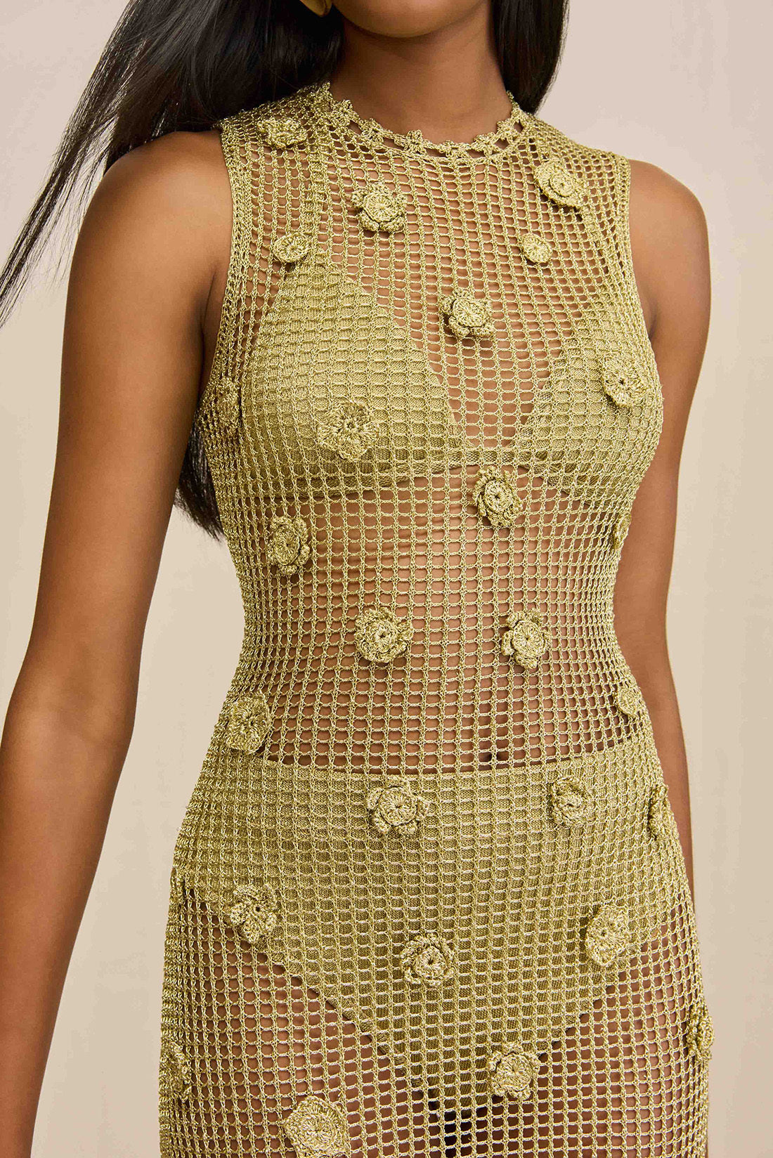 VERMEER DRESS - GOLD