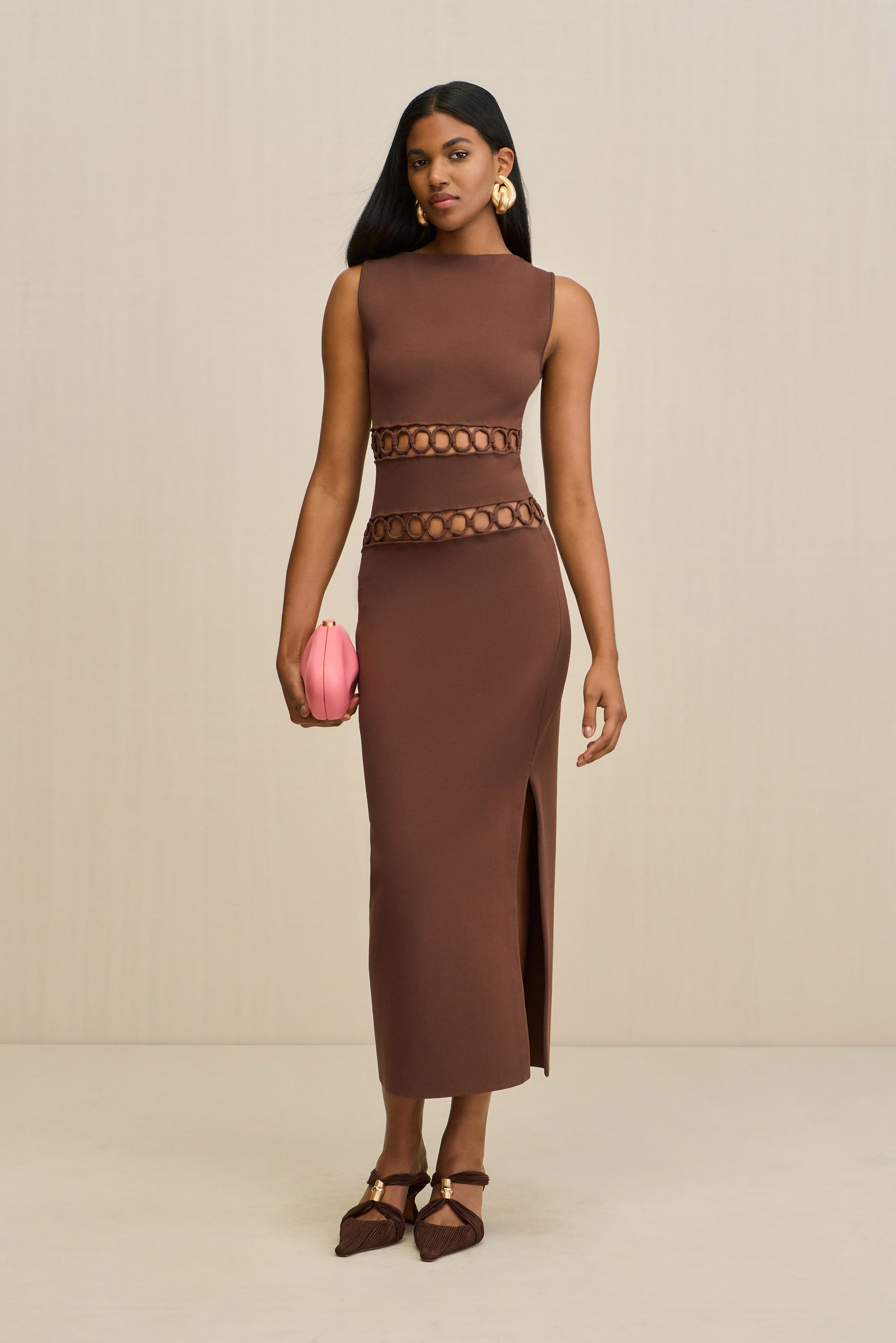 RIVER KNIT DRESS - JAVA