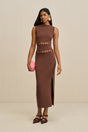 RIVER KNIT DRESS - JAVA