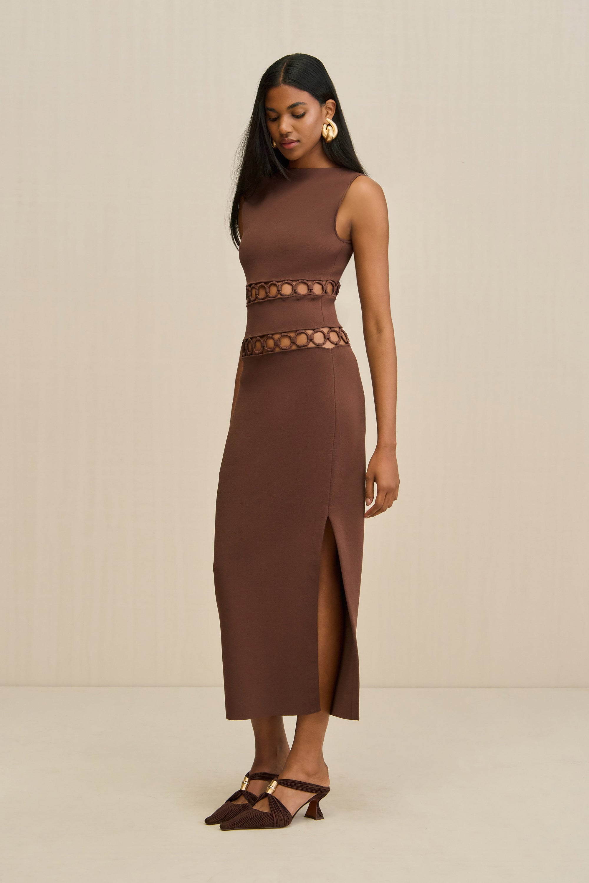 RIVER KNIT DRESS - JAVA