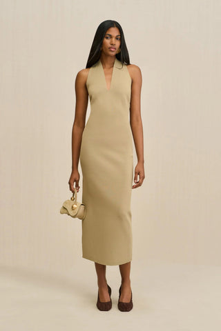 CAIA KNIT DRESS - NUTMEG