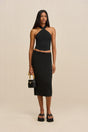 LOUISA KNIT TOP - BLACK