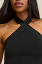 LOUISA KNIT TOP - BLACK
