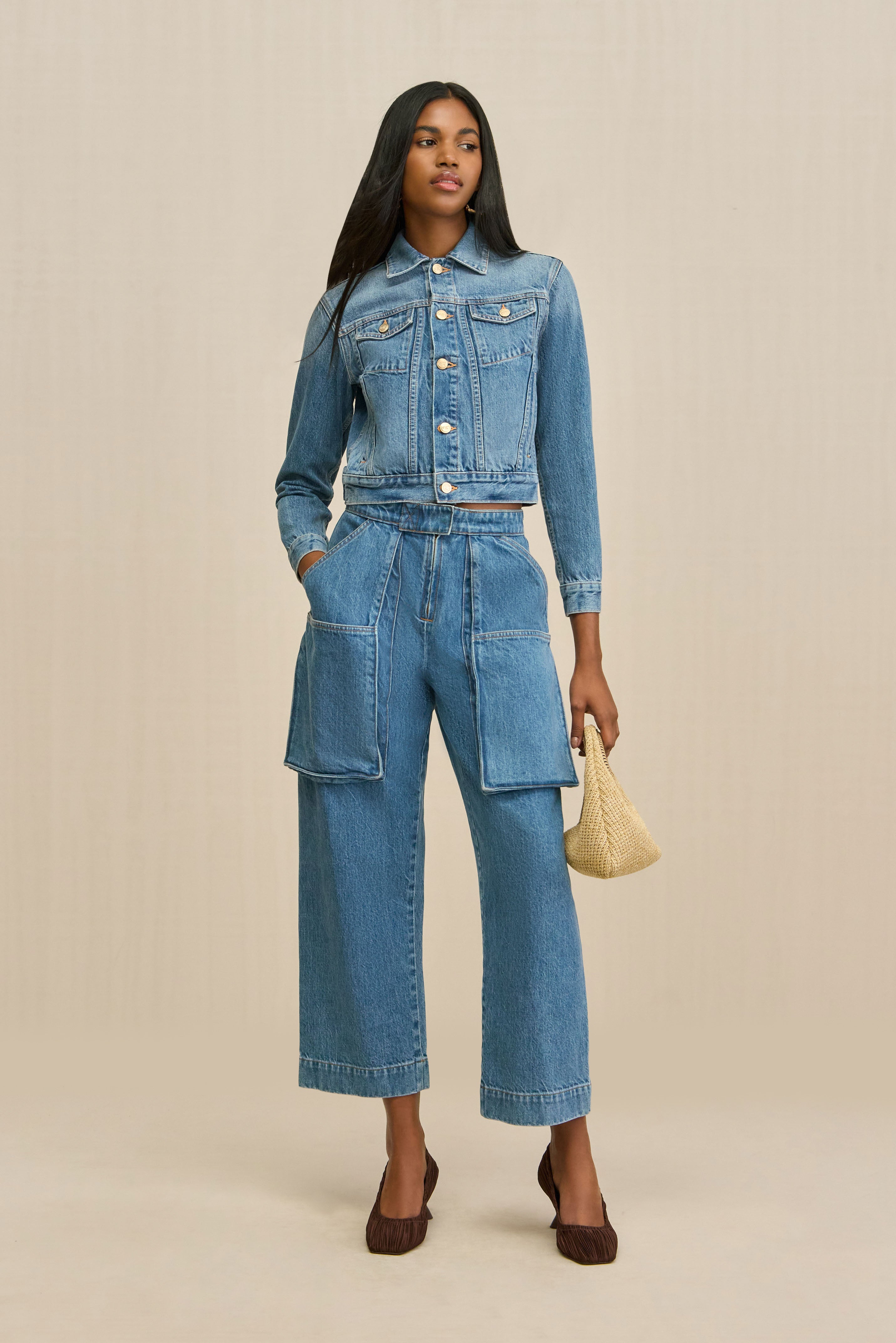 JAMILA JACKET - MEDIUM STONE WASH – CULT GAIA
