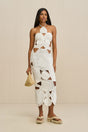SHENAZ CROCHET DRESS - OFF WHITE