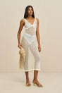 SULIVAN KNIT COVERUP - OFF WHITE