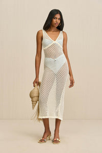 SULIVAN KNIT COVERUP - OFF WHITE