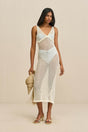 SULIVAN KNIT COVERUP - OFF WHITE
