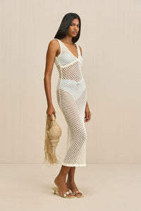 SULIVAN KNIT COVERUP - OFF WHITE