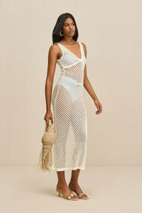 SULIVAN KNIT COVERUP - OFF WHITE