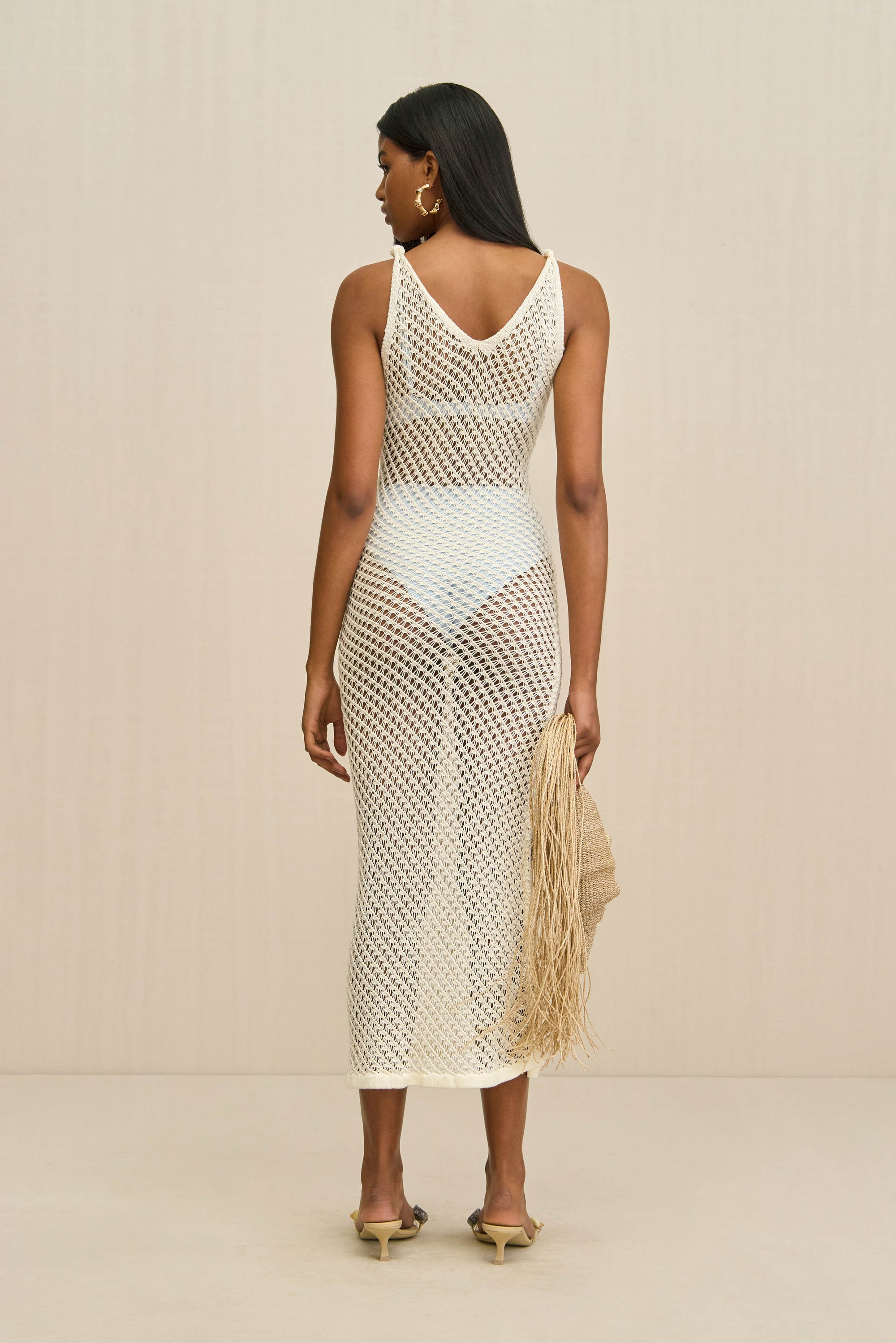 SULIVAN KNIT COVERUP - OFF WHITE