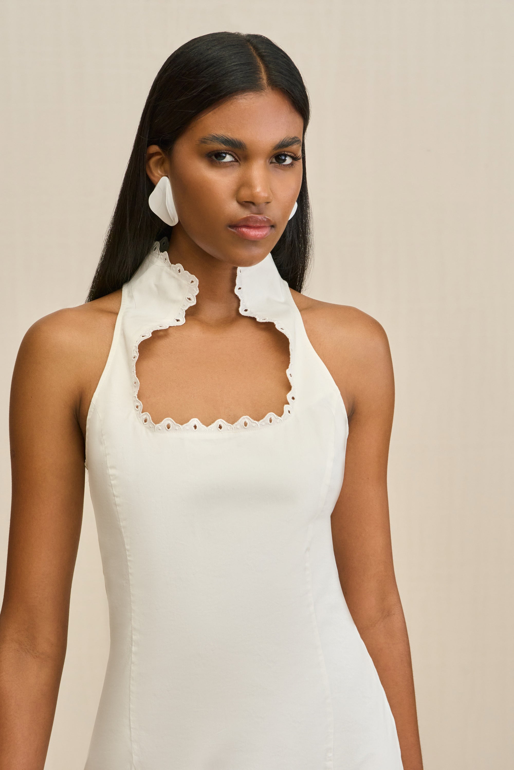 CAREY DRESS - OFF WHITE
