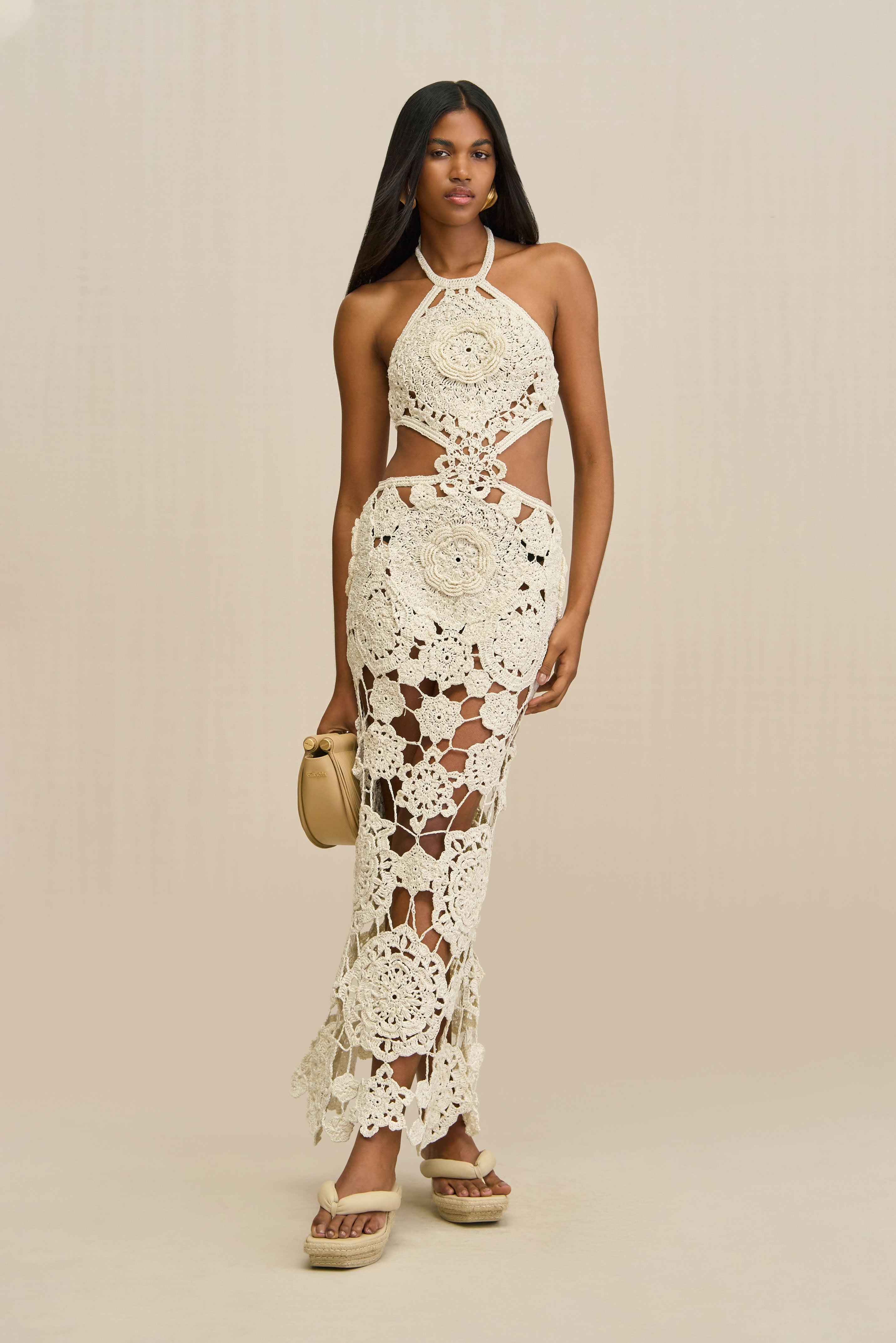 ACCALIA CROCHET GOWN - OFF WHITE – CULT GAIA
