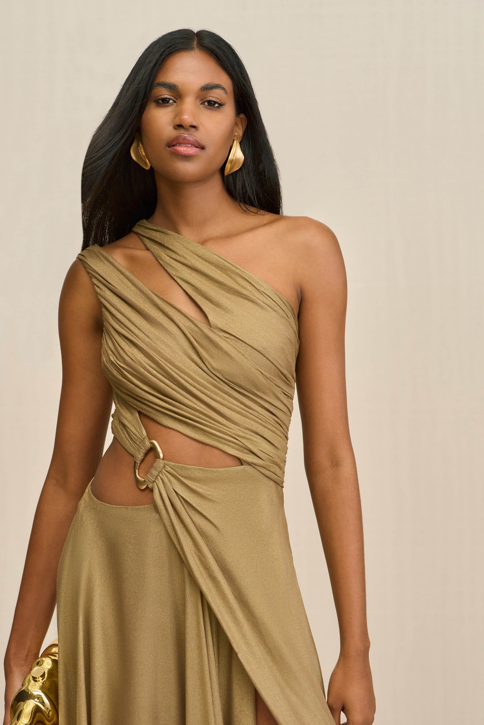ZAN GOWN - GOLD FOIL