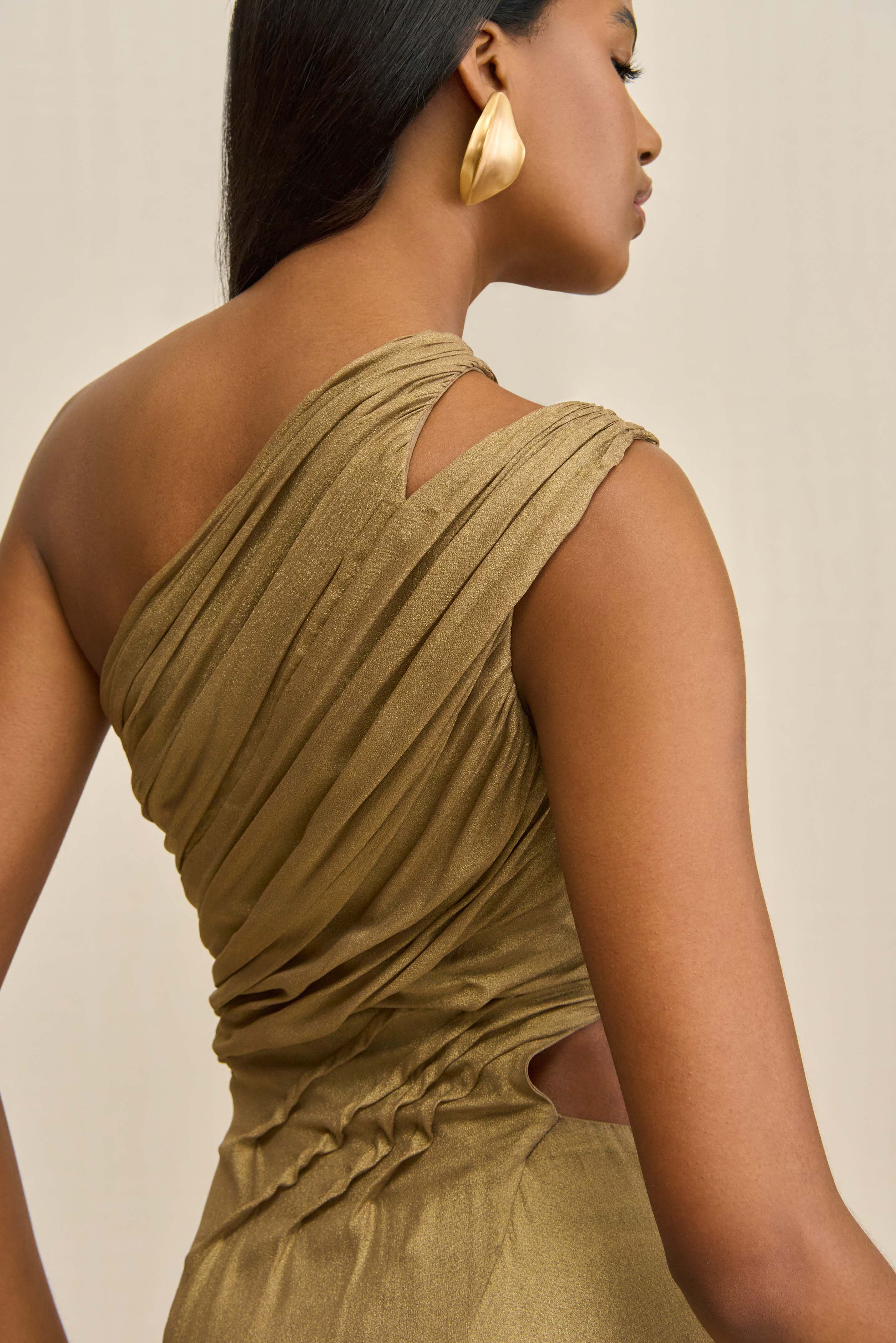 ZAN GOWN - GOLD FOIL