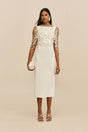 MERI KNIT DRESS - OFF WHITE