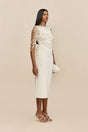 MERI KNIT DRESS - OFF WHITE