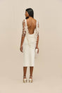 MERI KNIT DRESS - OFF WHITE