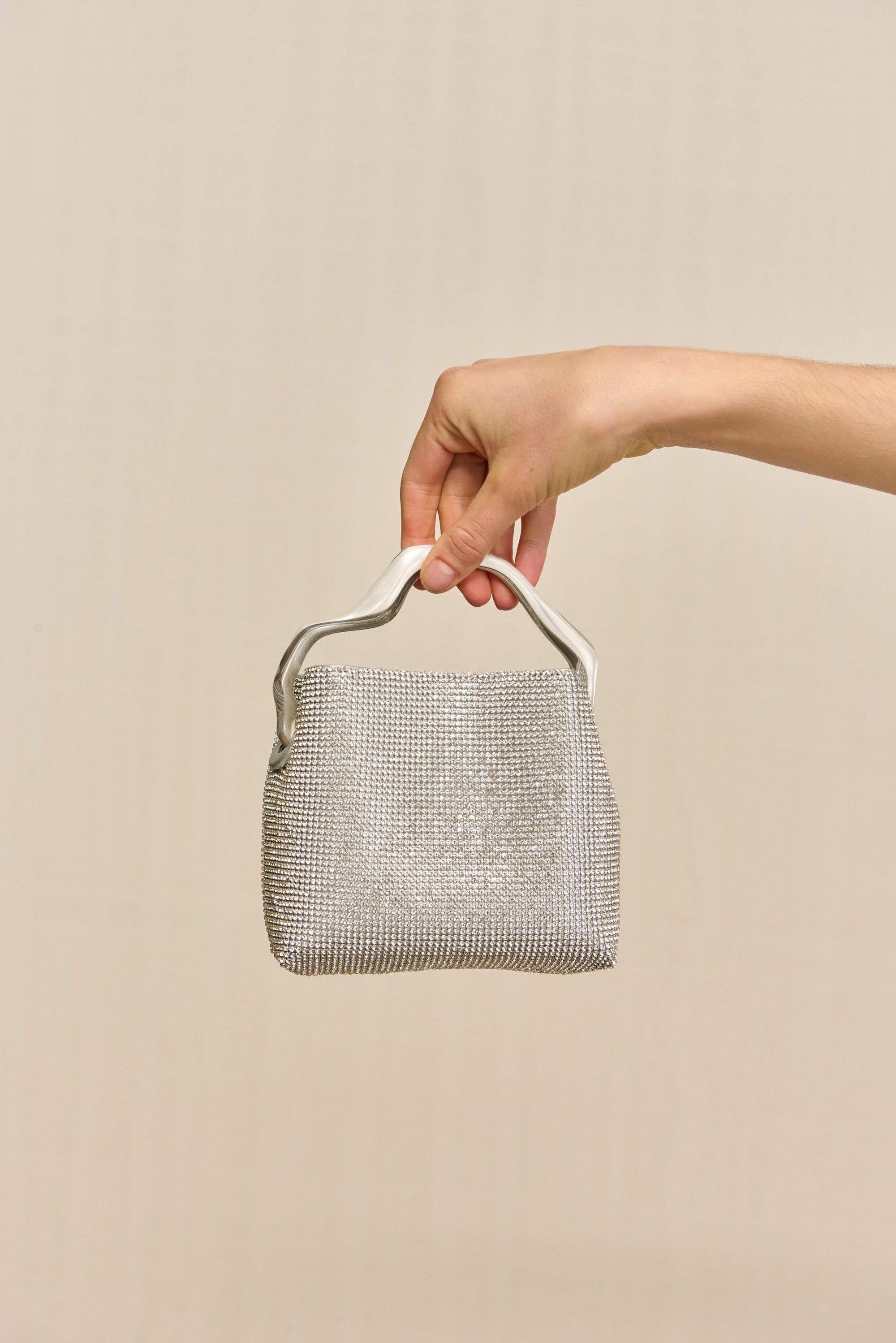 SOLENE MINI RHINESTONE BAG - CLEAR