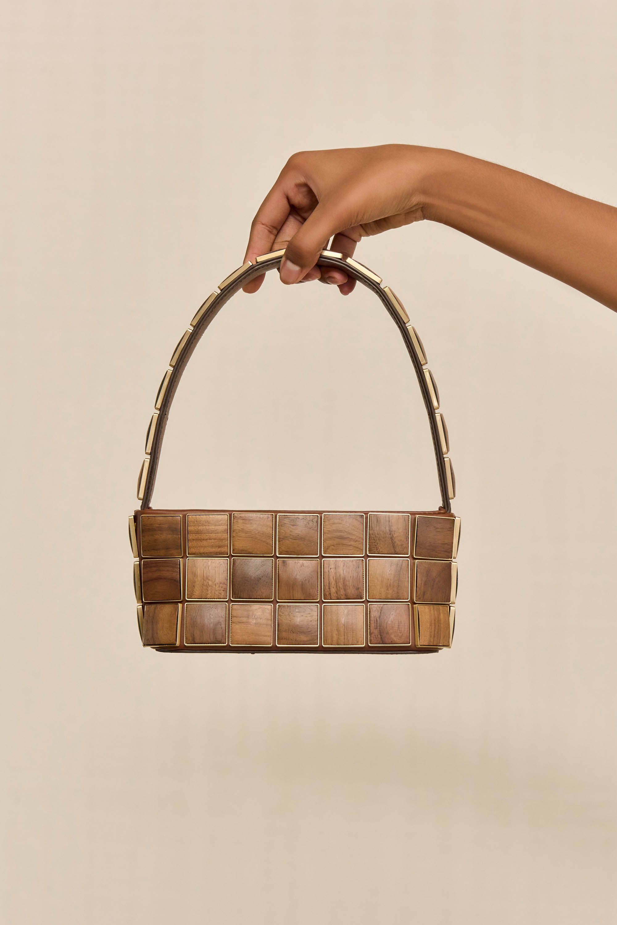 ROMY SHOULDER BAG - WALNUT