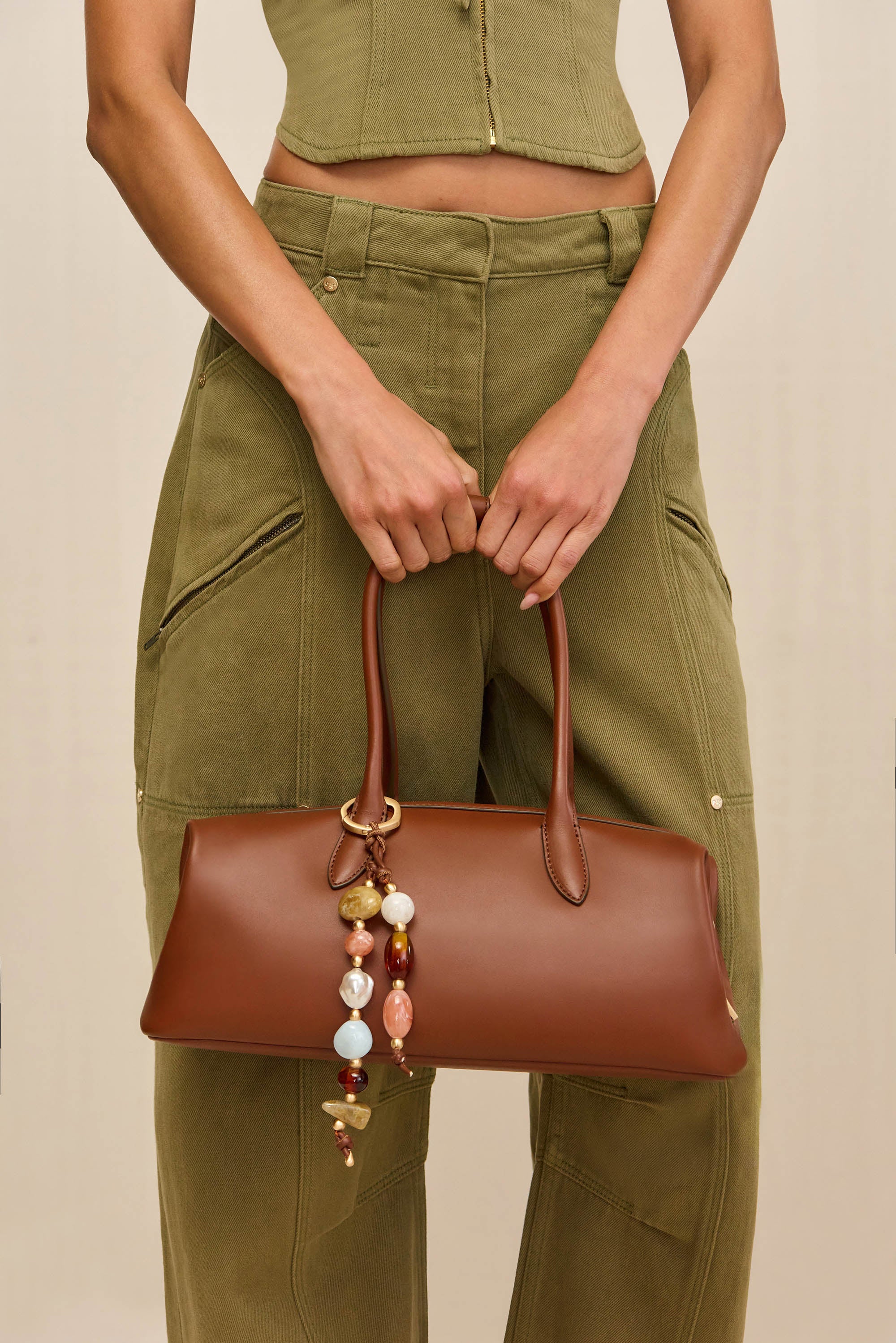 RAIA SATCHEL - SADDLE