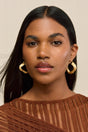 PALAIS EARRING - BRUSHED BRASS