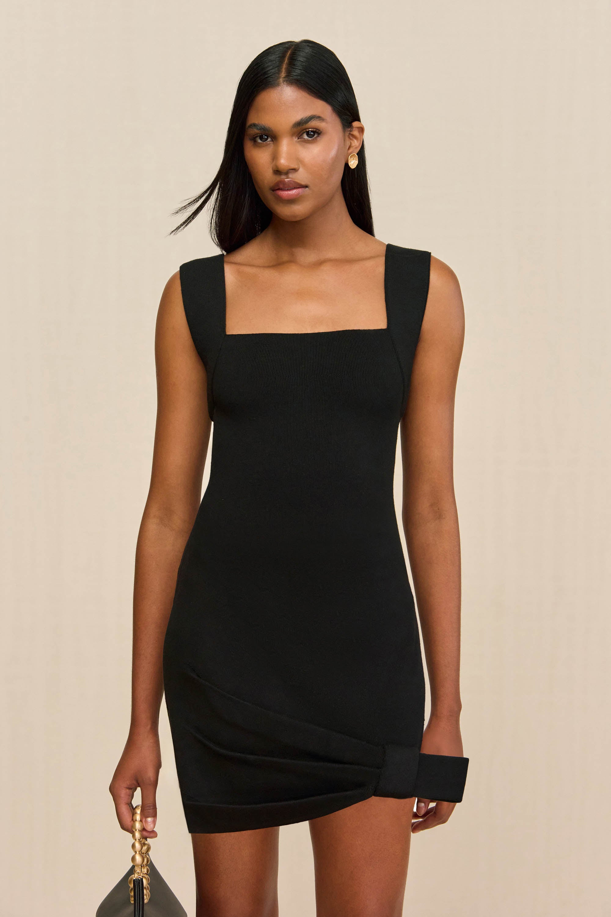 SID KNIT DRESS - BLACK