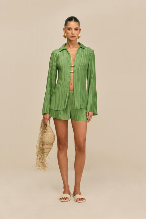 CLARABELLE TOP - PISTACHIO