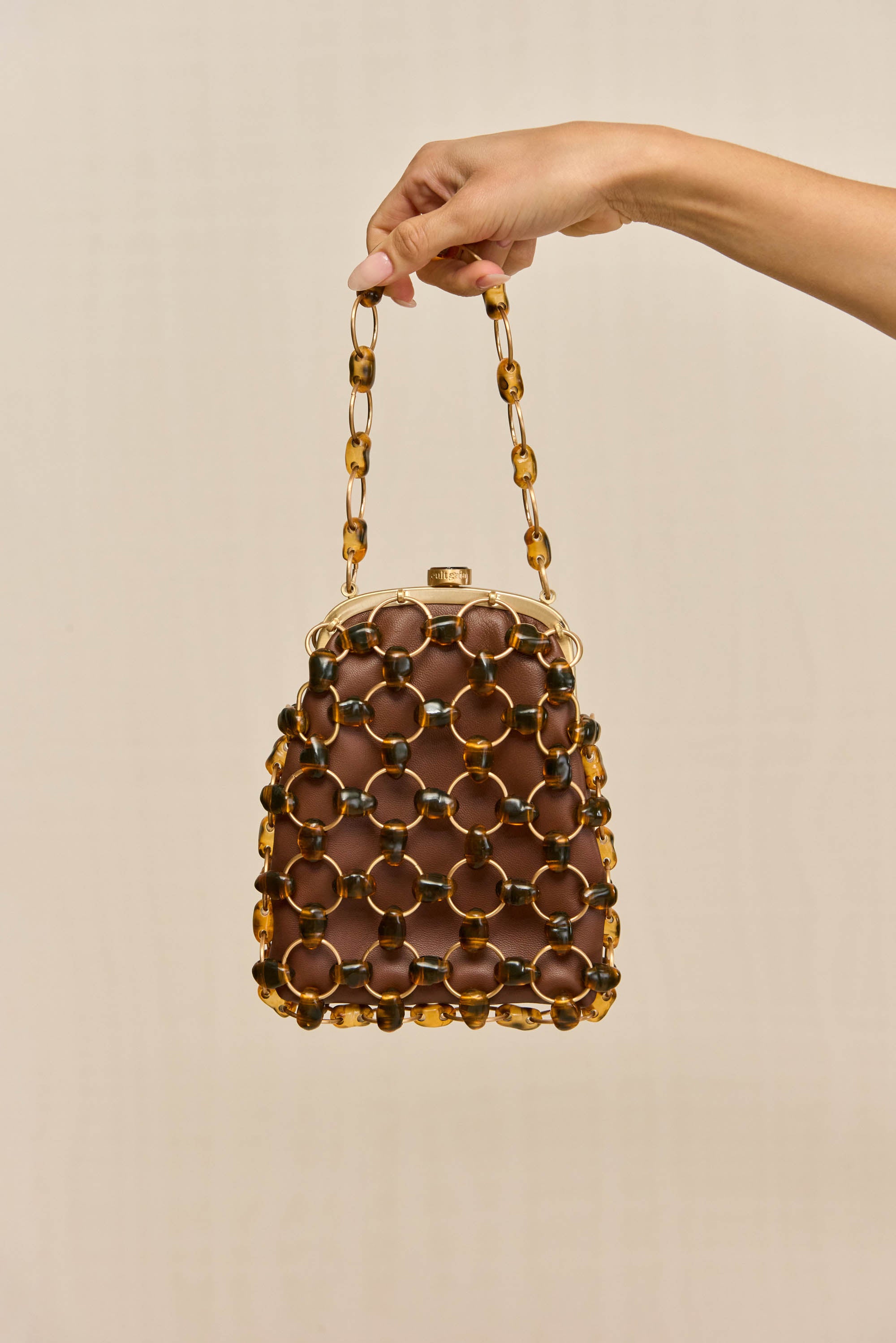 BRIELLE WRISTLET - CARAMEL TORTOISE