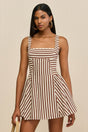BANKS DRESS - SMALL SADDLE STRIPE