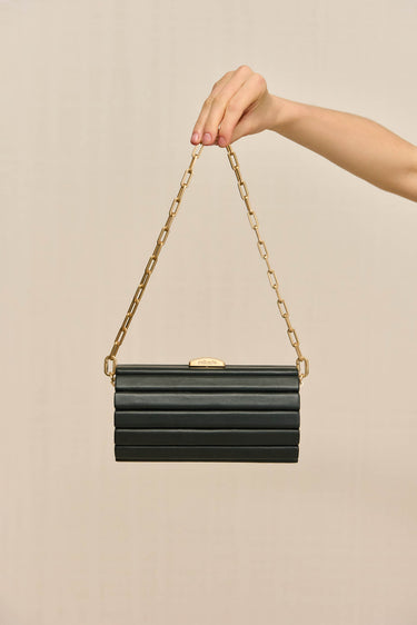 MINI ROLIE POLIE CLUTCH - BLACK | MINI ROLIE POLIE CLUTCH - BLACK | Secondary image