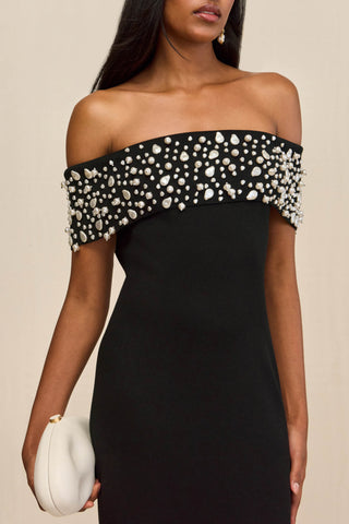 SUZIE KNIT DRESS - BLACK