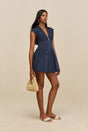 ROCCA DRESS - DEEP LAKE