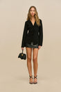 ELOMI KNIT CARDIGAN - BLACK