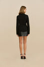 ELOMI KNIT CARDIGAN - BLACK