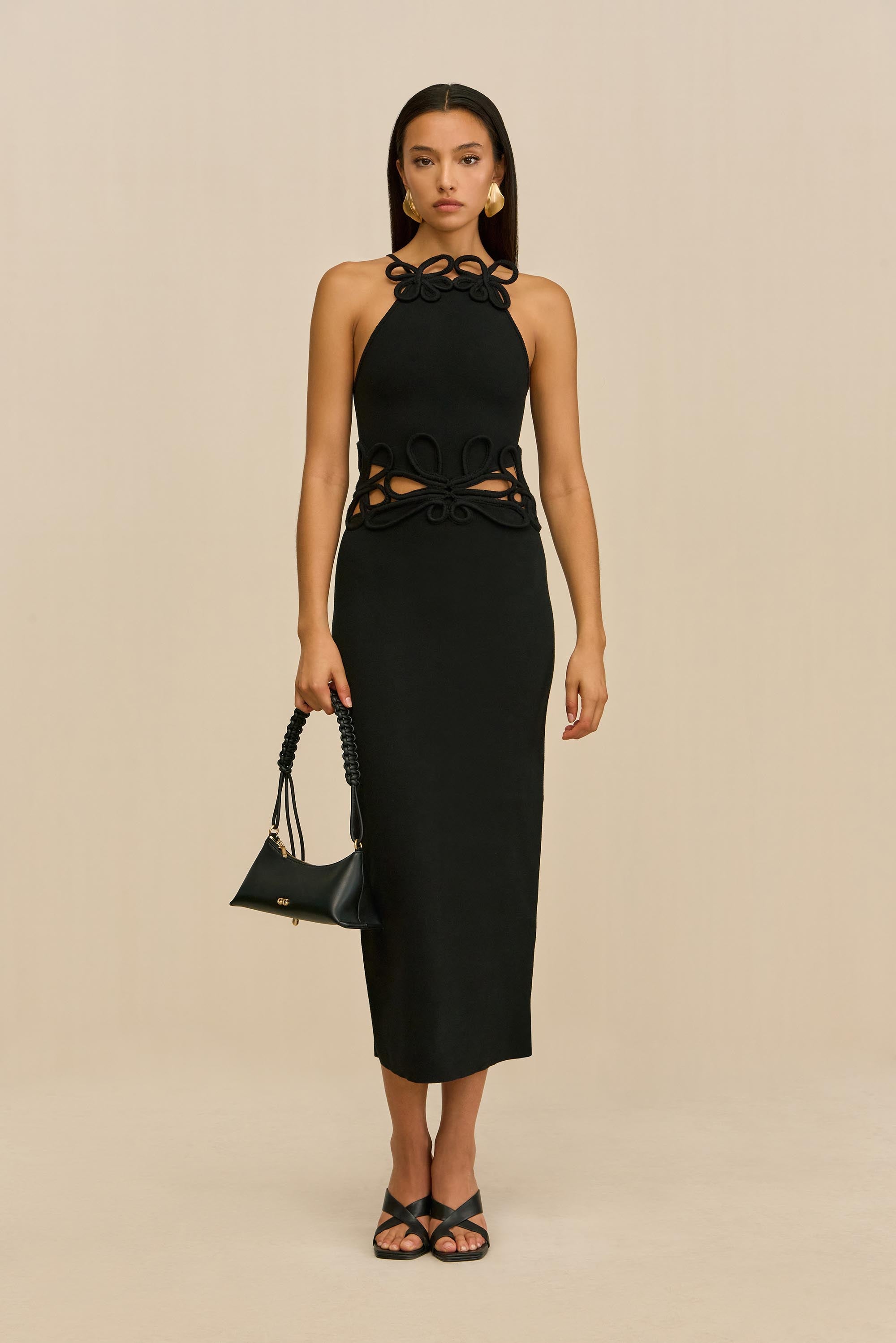 JENA KNIT DRESS - BLACK