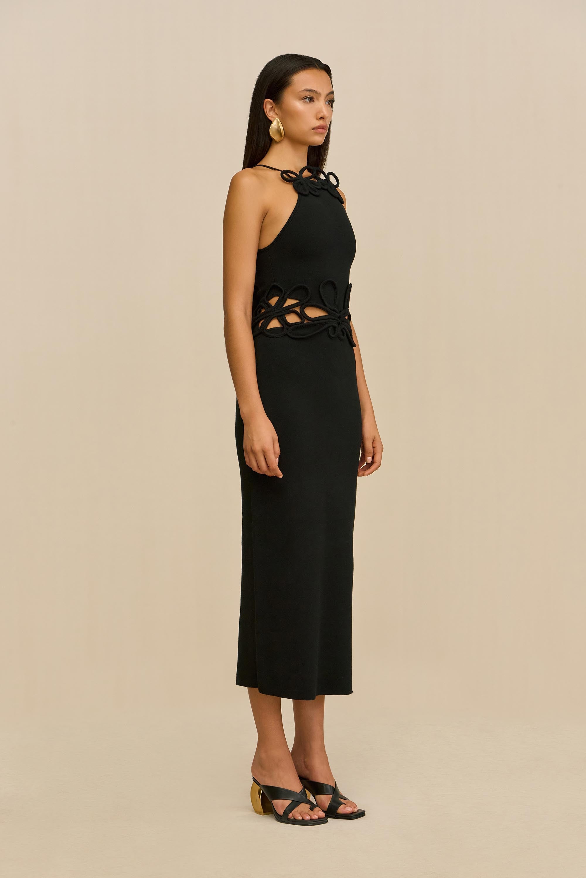 JENA KNIT DRESS - BLACK