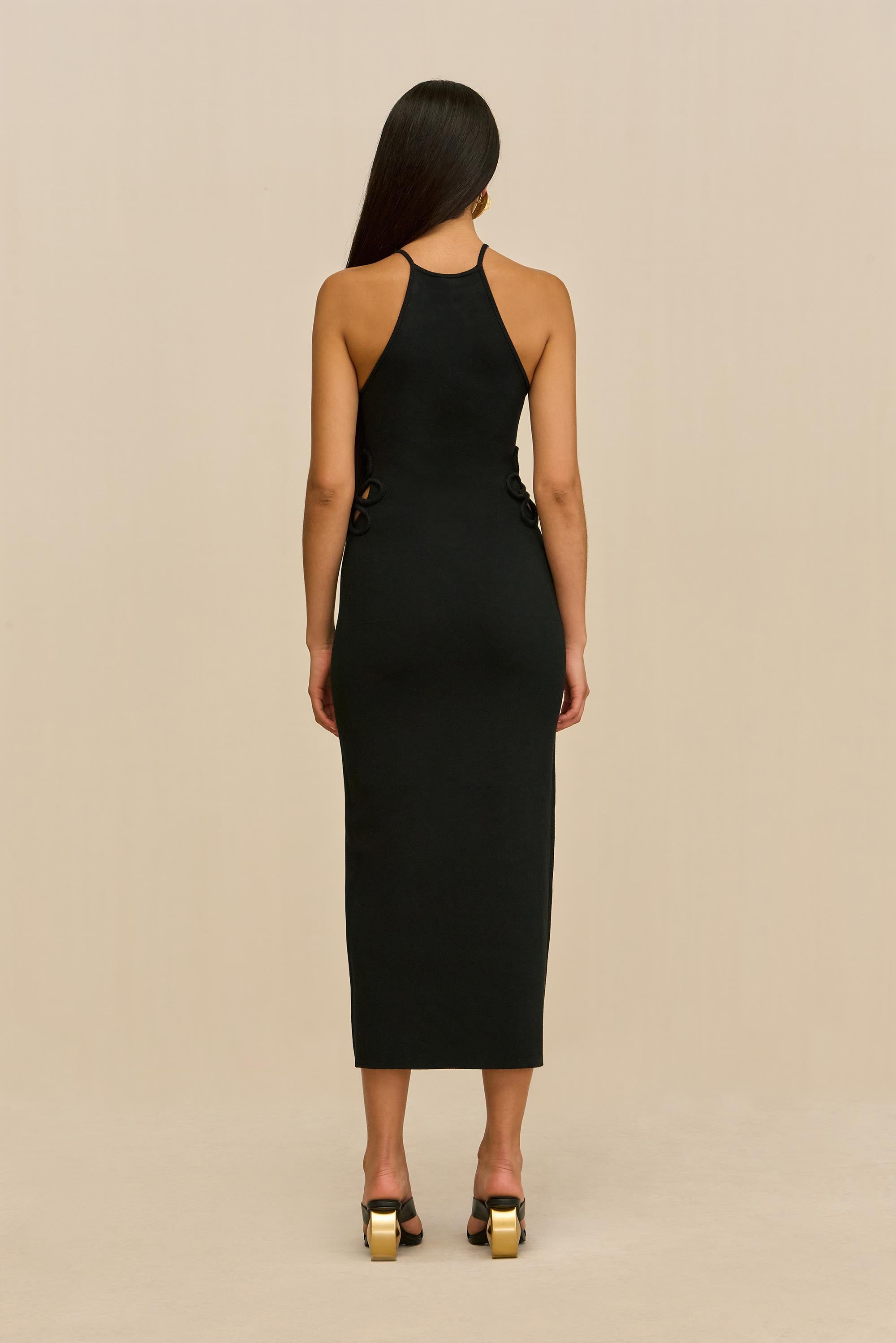 JENA KNIT DRESS - BLACK