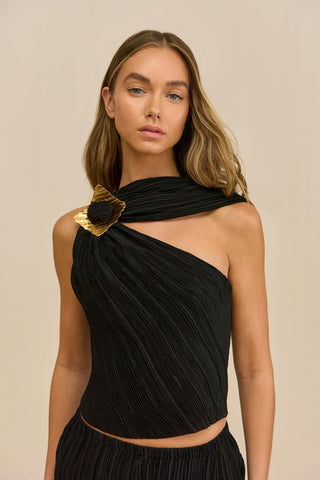 MOIRA TOP - BLACK