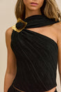 MOIRA TOP - BLACK