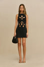 FRANCO KNIT DRESS - BLACK